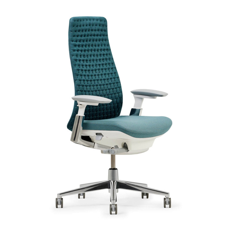 Haworth Fern Digital Knit Office Chair Upholstery Color Lagoon Lumbar Support Yes